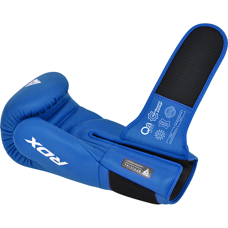 RDX IBA Luvas de boxe para competições amadoras Azul