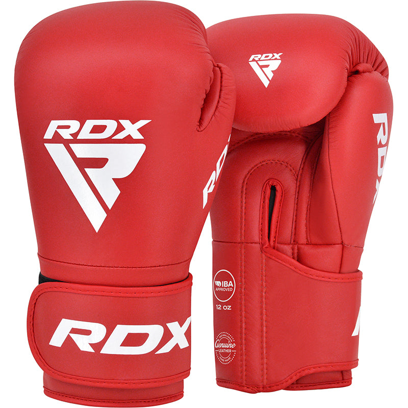 RDX IBA Luvas de boxe para competições amadoras vermelho