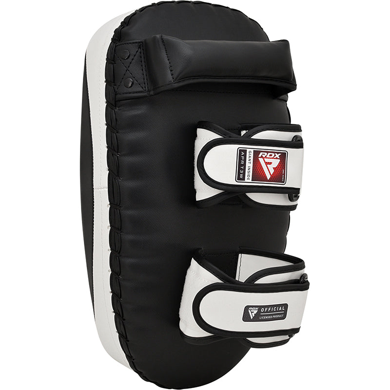 RDX T3 Orbit Escudo Muay Thai Branco preto Couro vegano - RDX f07a78c810