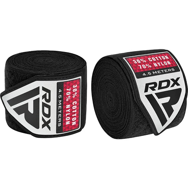RDX RB Par de Fitas de Boxe Preto Poliéster Novo - RDX e7aca76a61