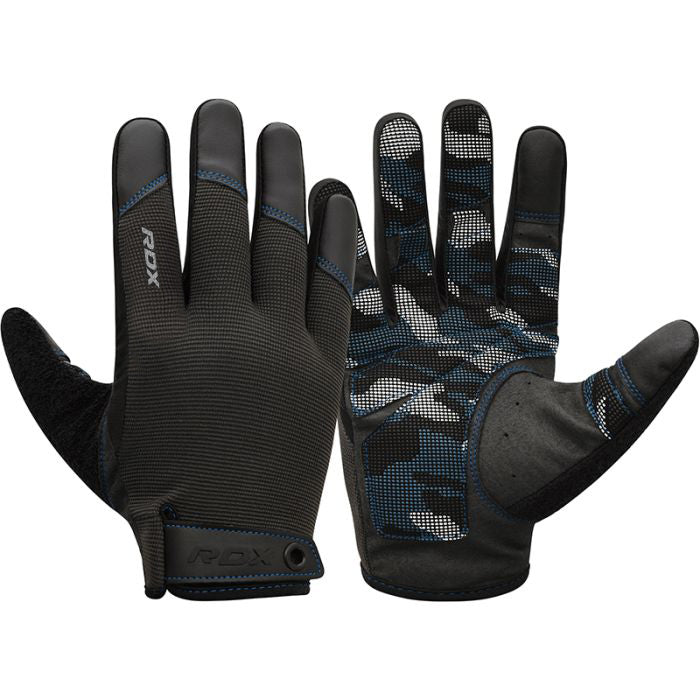 RDX T2 WEIGHTLIFTING FULL FINGER GYM GLOVES#color_blue
