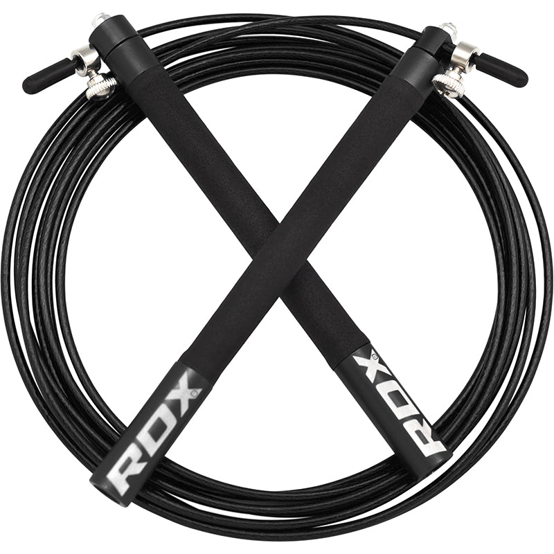 RDX C3 Black Aluminum Adjustable Skipping Rope Training
