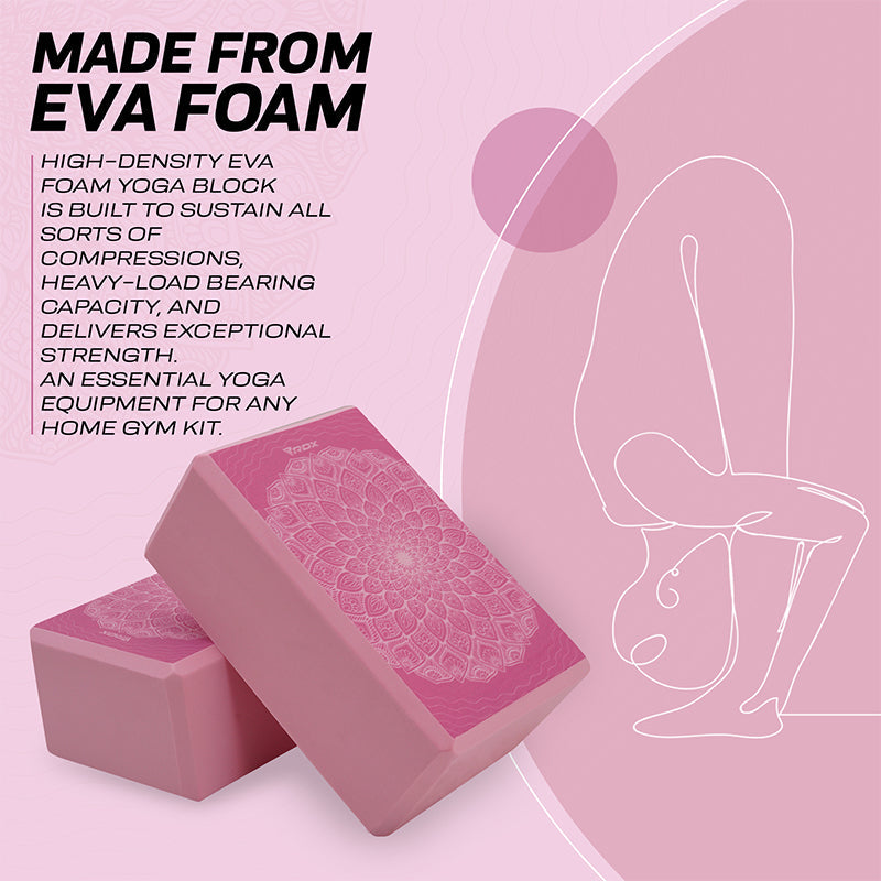 RDX D17 High Density EVA Foam Yoga Blocks Non-Slip Brick