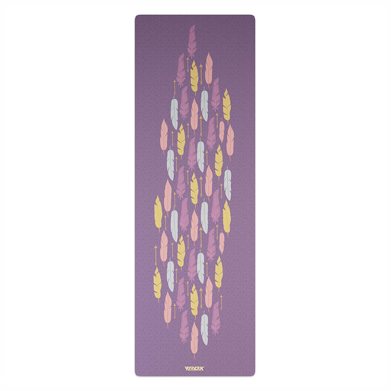 RDX D6 6mm 4-in-1 PU Rubber Yoga Mat Set