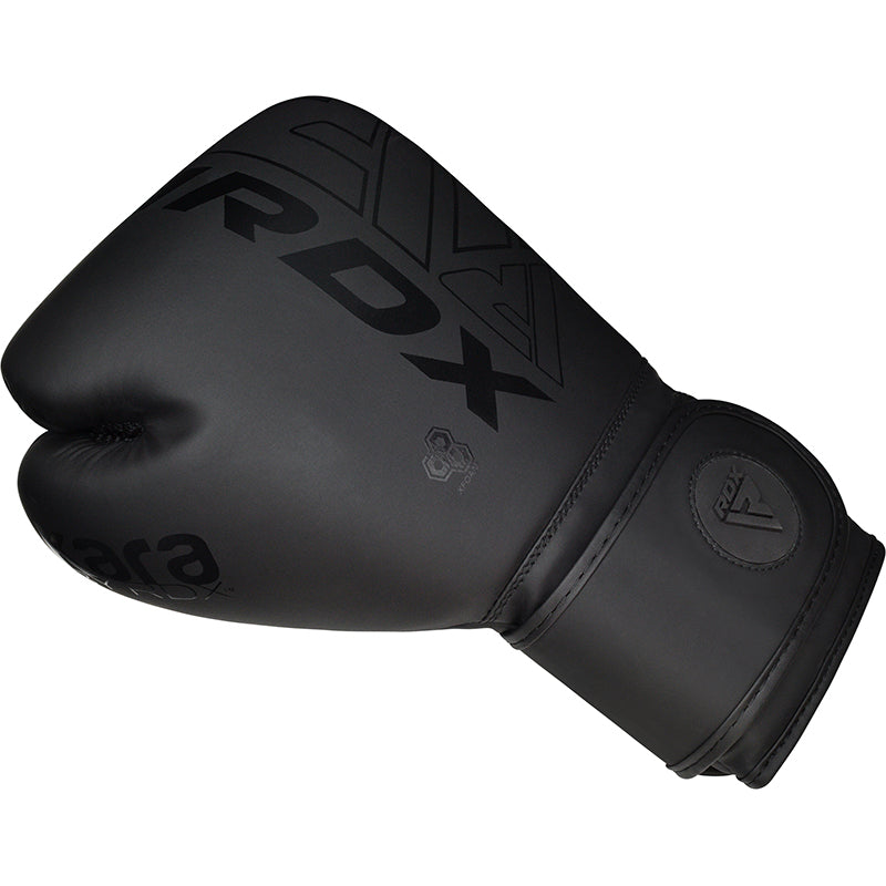 RDX F6 Kara Preto Luvas De Boxe - RDX de69ea3981