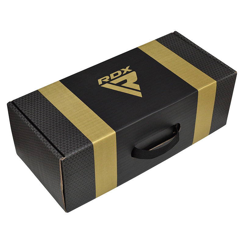 RDX L2 Mark Pro Sparring Boxing Gloves Hook and loop Black / Golden#color_golden