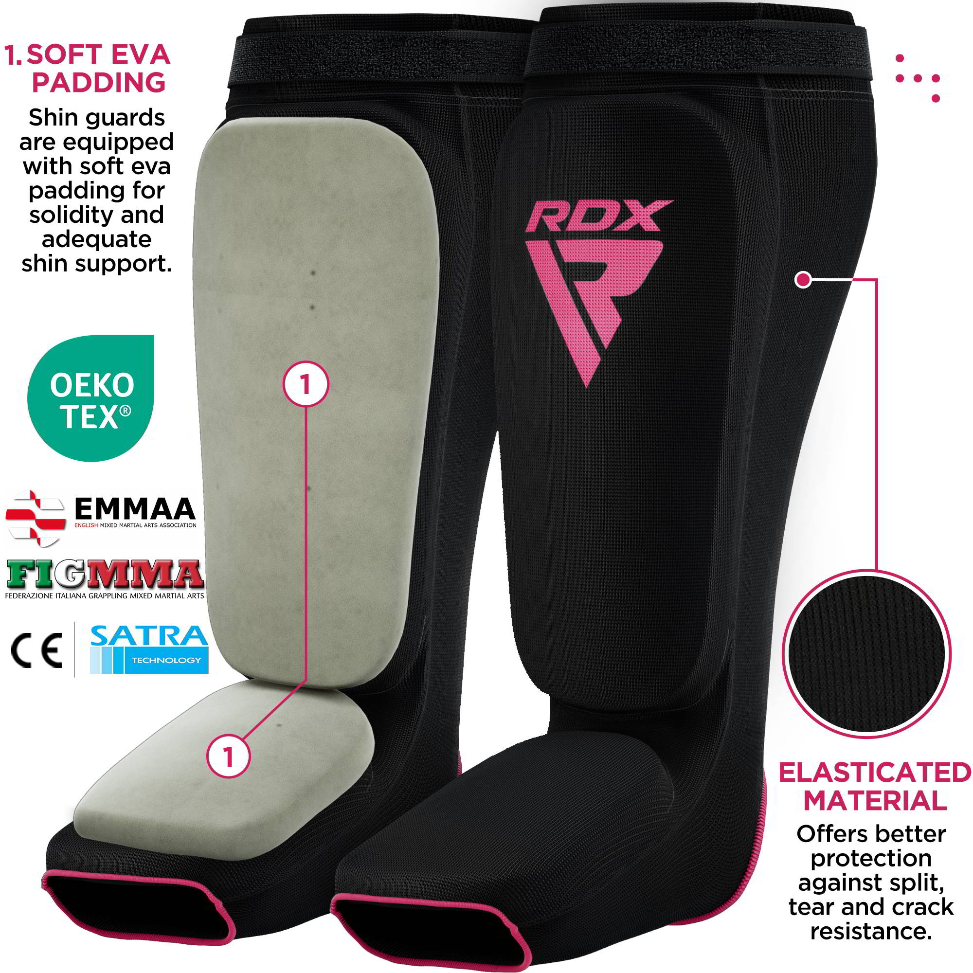 RDX SIB Estofado Protetor de Canela OEKO-TEX® Standard 100 certified - RDX 56f21c7869