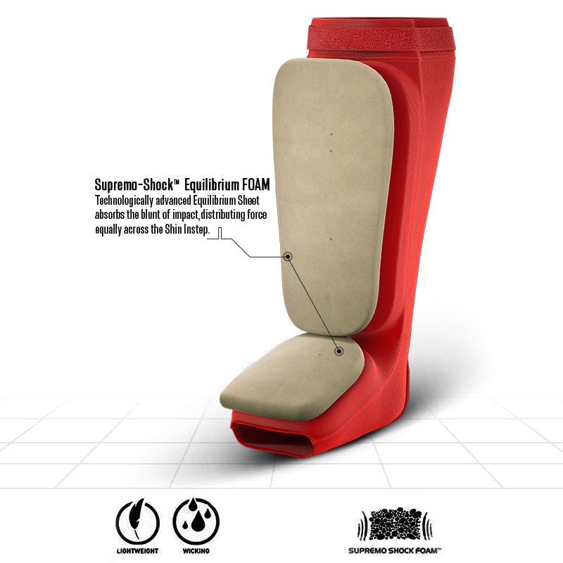RDX SIB Shin Instep Guard OEKO-TEXÂ® Standard 100 certified#color_red