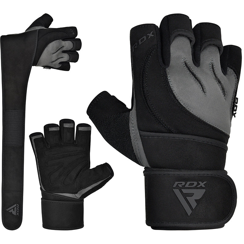 RDX L4 Luvas de Ginástica com Dedo Aberto Luvas para Levantamento de Peso - RDX f5cd496608