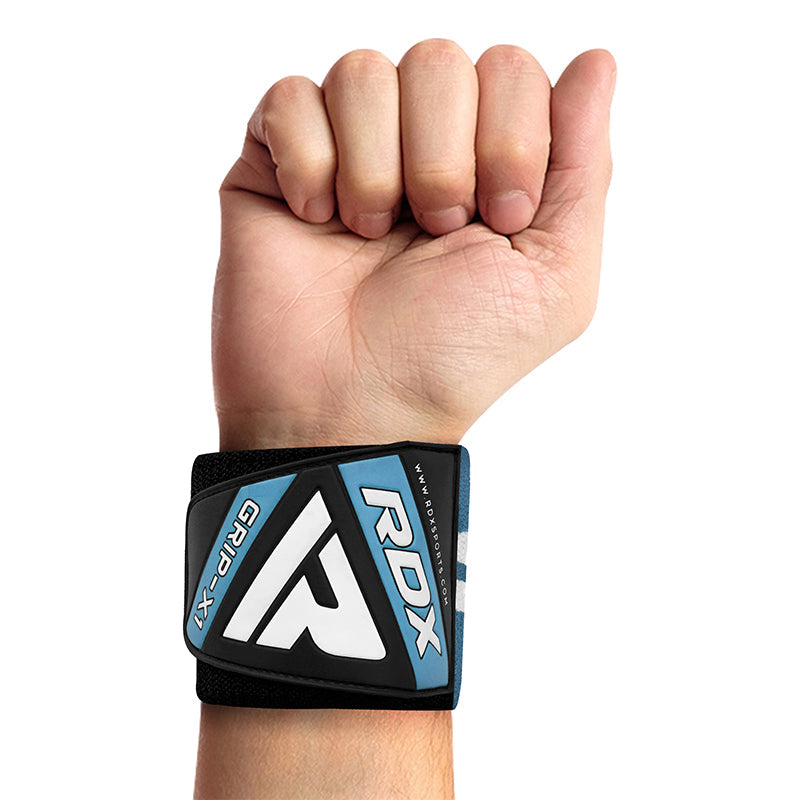RDX W4 Wrist Support Wraps for Weight Lifting#color_sky-blue