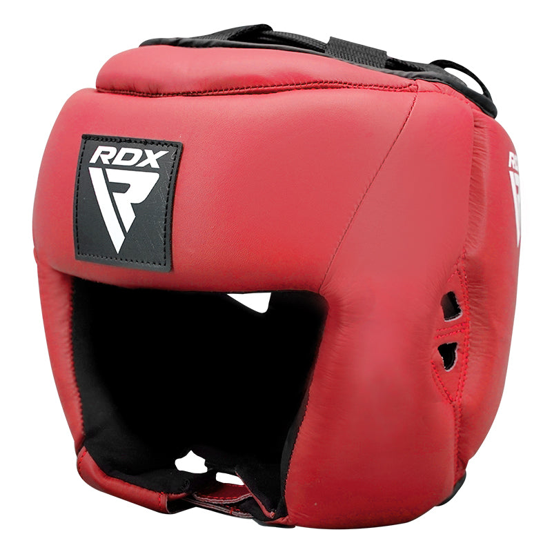 RDX OPEN FACE HEADGUARD  USA BOXING APPROVED#color_red