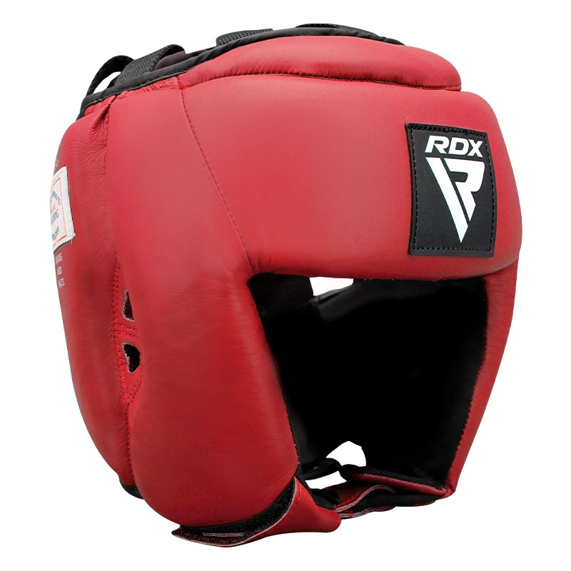 RDX OPEN FACE HEADGUARD  USA BOXING APPROVED#color_red