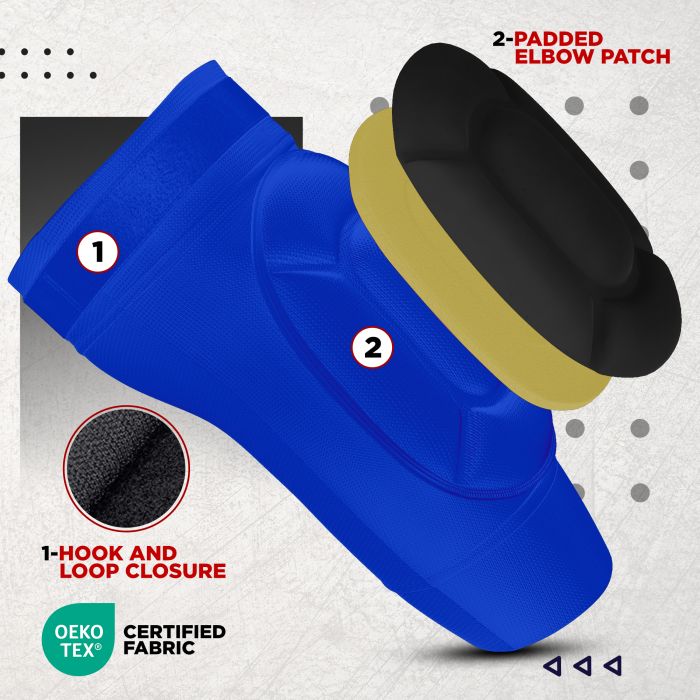 RDX Elbow Foam Pad OEKO-TEXÃ‚Â® Standard 100 certified#color_blue