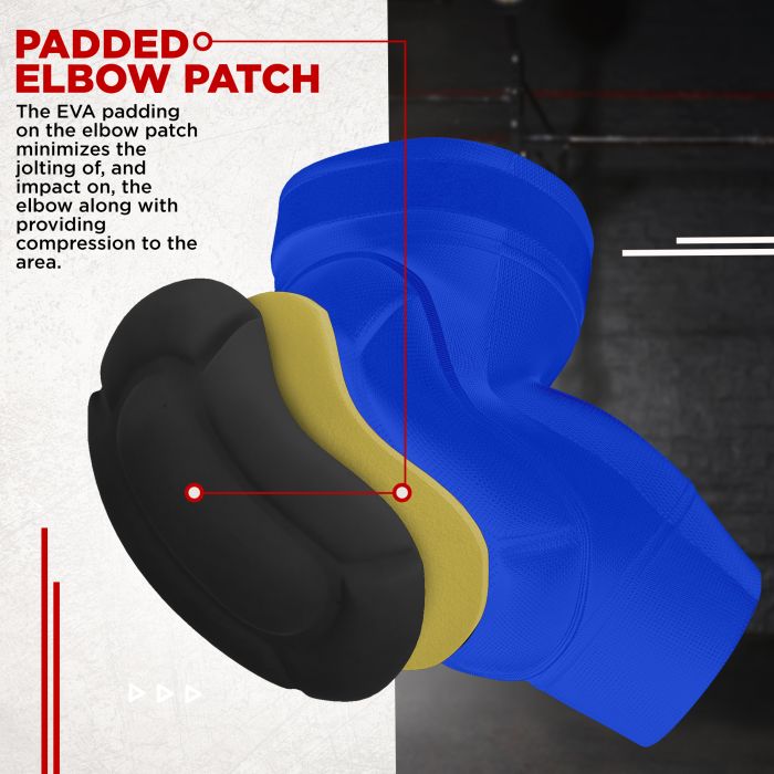 RDX Elbow Foam Pad OEKO-TEXÂ® Standard 100 certified#color_blue