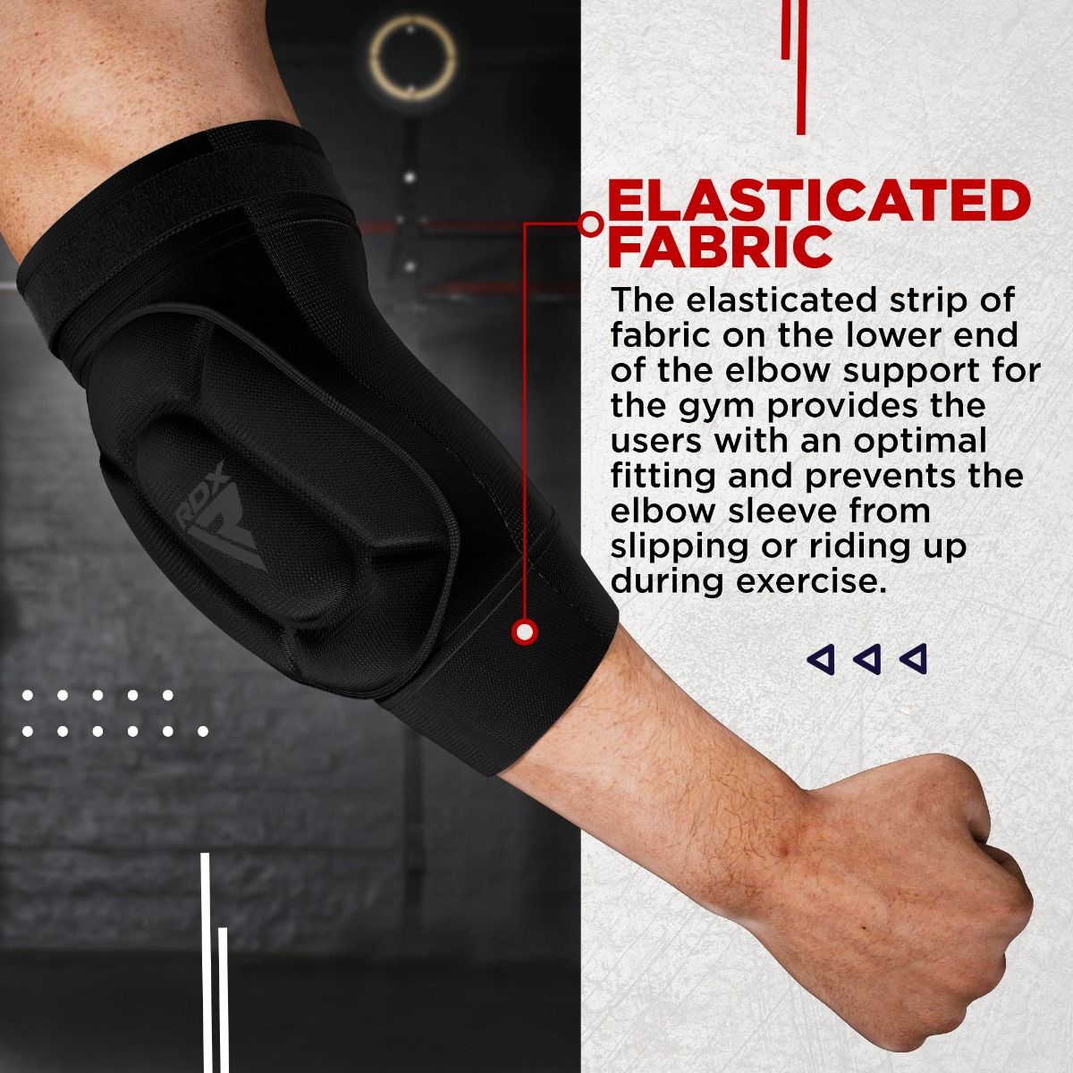 RDX Elbow Foam Pad OEKO-TEXÂ® Standard 100 certified#color_black