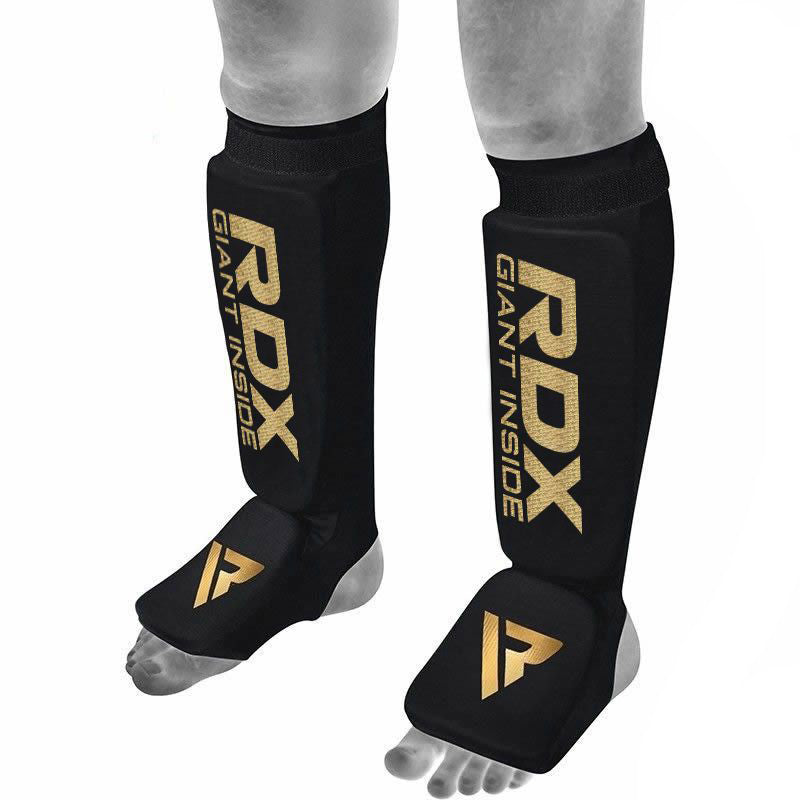 RDX SI MMA Gel Padded Lightweight Shin Instep Guard OEKO-TEXÃ‚Â®Ã‚Â Standard 100 certified#color_black