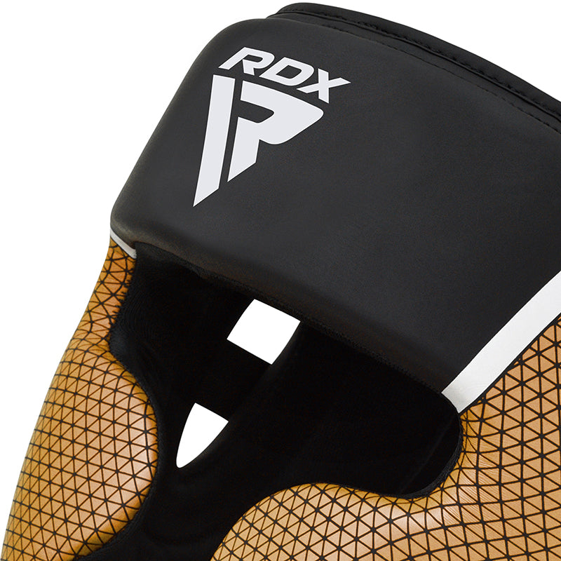 RDX HEAD GUARD AURA PLUS T-17#color_golden