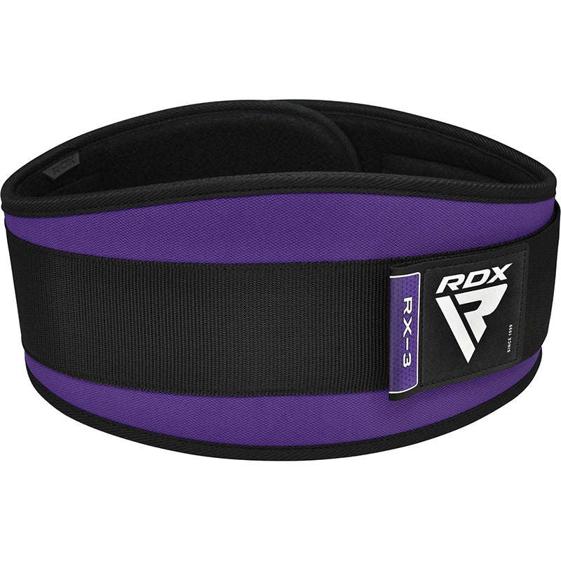 RDX X3 6 INCH Weightlifting Neoprene Gym Belt for Women#color_purple