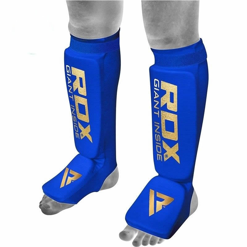 RDX SI MMA Gel Padded Lightweight Shin Instep Guard OEKO-TEXÃ‚Â®Ã‚Â Standard 100 certified#color_blue